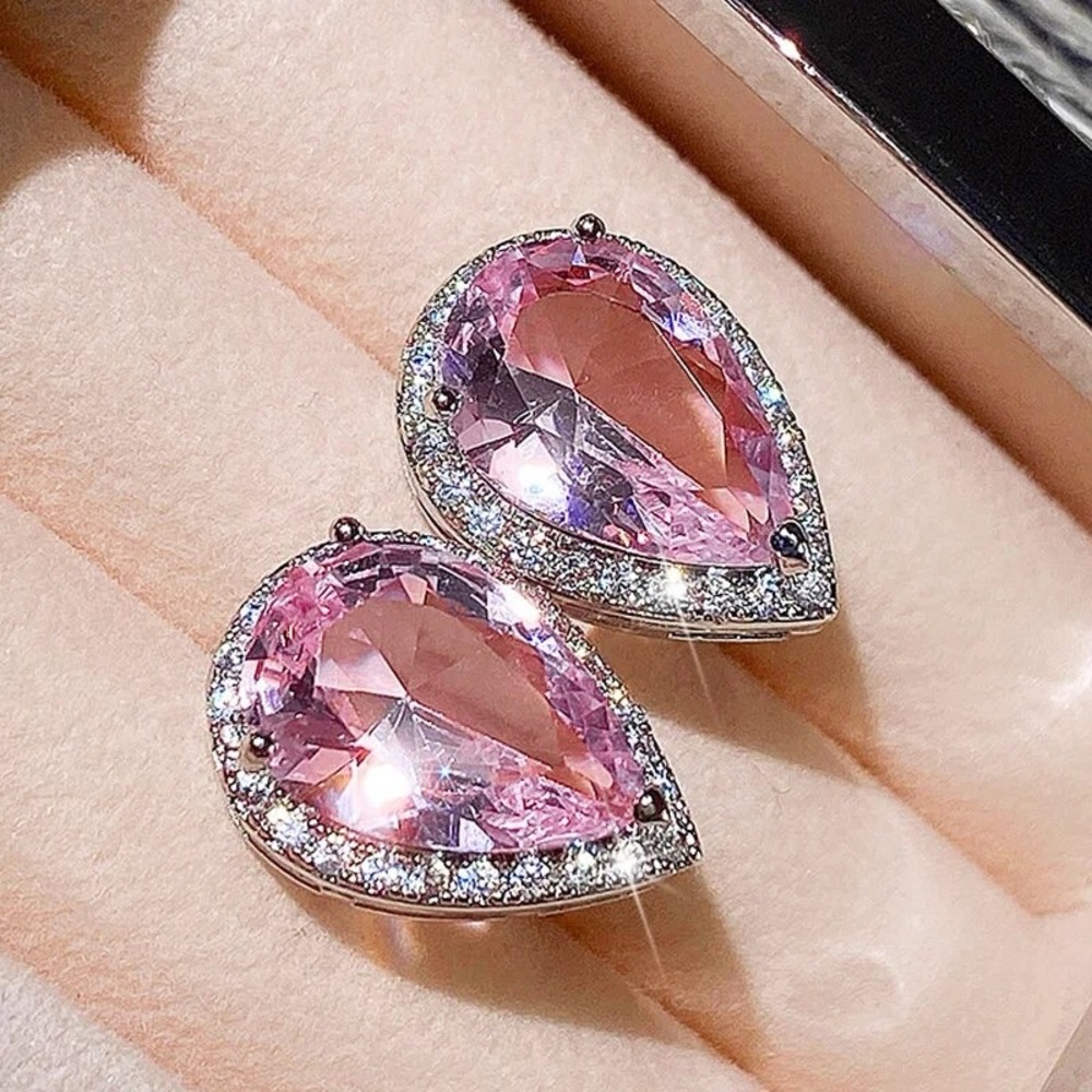 NEW SILVER DIAMONDS EARRINGS